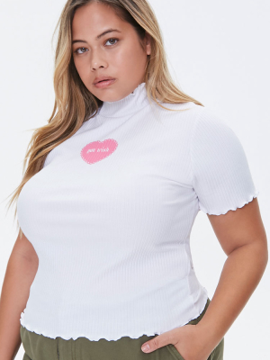 Plus Size You Wish Graphic Tee