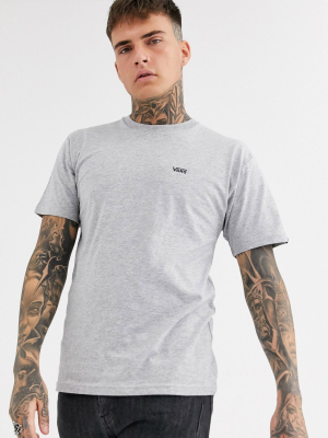 Vans Left Chest Logo T-shirt In Athletic Heather