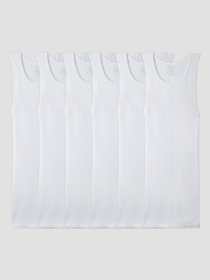 Fruit Of The Loom® Men's 6pk Tank White