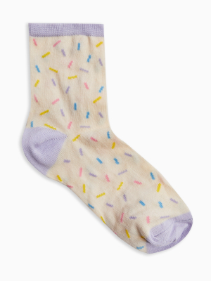 Sprinkles Print Socks