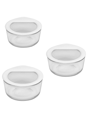 Pyrex 6pc Glass Ultimate Storage Set White