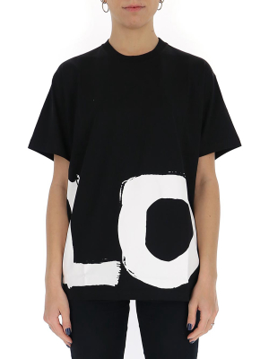 Burberry Love Lettering Oversized T-shirt