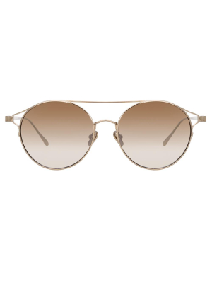 Linda Farrow Rayan C5 Oval Sunglasses