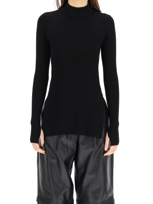 Sportmax Lisetta Asymmetric Ribbed Jumper