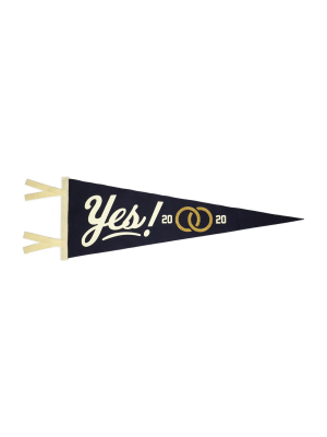 Yes! Wedding Pennant • Oxford Pennant Original