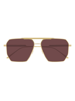 Bottega Veneta Eyewear Pilot Frame Sunglasses