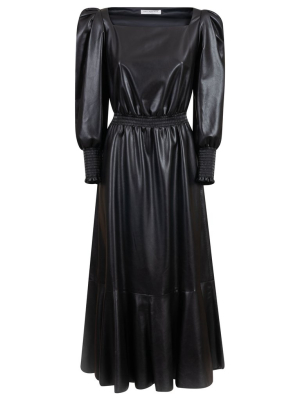 Philosophy Di Lorenzo Serafini Leather Midi Dress