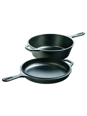 Lodge 3.2qt Cast Iron Combo Cooker