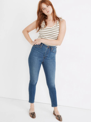 Curvy Stovepipe Jeans In Leman Wash: Tencel™ Denim Edition