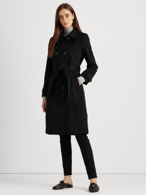 Wool-blend Trench Coat