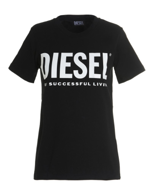 Diesel T-sily-ecologo Logo Print T-shirt