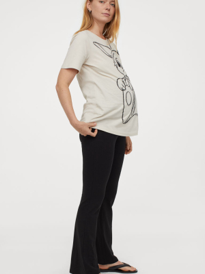 Mama Flared Jersey Pants