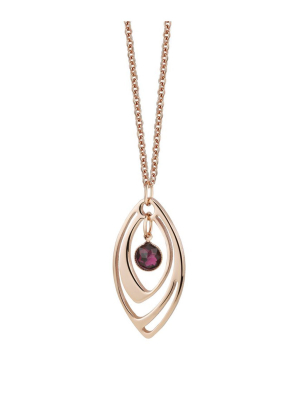 Dew Drop Oval Pendant With Mulberry Stone