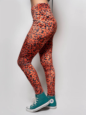 Sunrise Cheetah Velvet Leggings | Women's