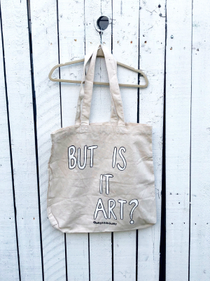 'art?' Painted Tote Bag