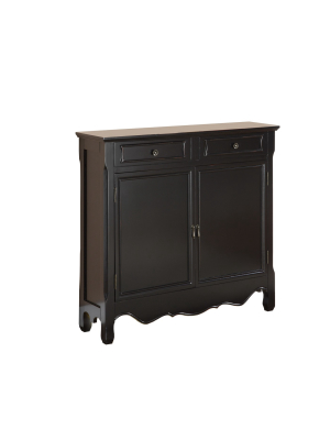 Leith 2door Console Black - Powell Company