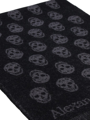 Alexander Mcqueen Reversible Skull Scarf