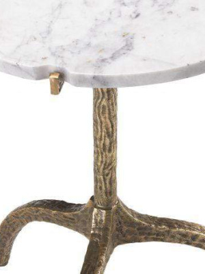 Eichholtz Cortina Side Table - Gray & Bronze