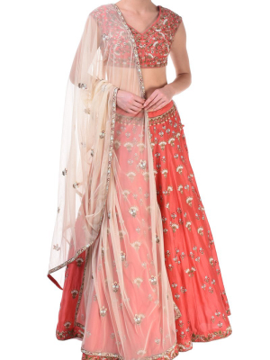 Embroidered Lehenga Set