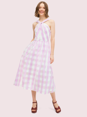 Gingham Organza Dress