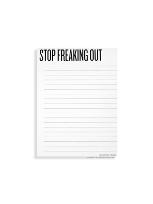Stop Freaking Out Notepad
