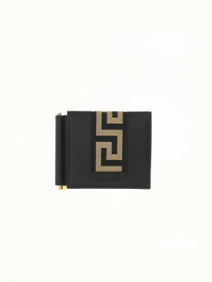 Versace Logo Motif Folded Wallet