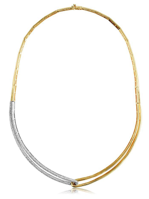 Effy Duo 14k Yellow And White Gold Diamond Necklace, 1.37 Tcw