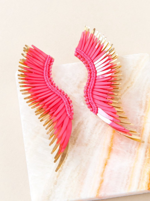 Madeline Earrings Hot Pink