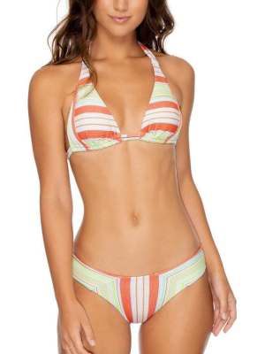 Luli Fama Playtime Triangle Halter Bikini Top