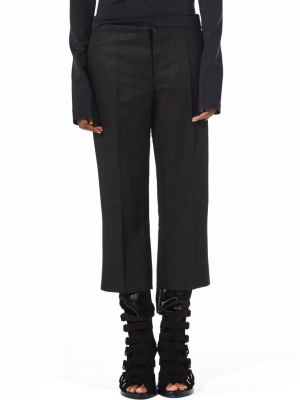 Cropped Trouser With Velvet Cuff (b8 Black)