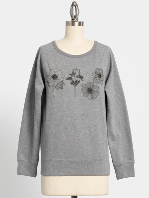 Always Room For Blooms Graphic Sweatshirt