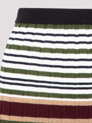 Marni Striped Knit Midi Skirt