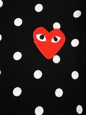 Comme Des Garçons Play Polka Dot Long Sleeve T-shirt