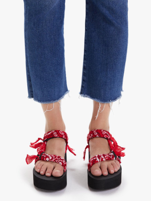 Arizona Love Trekky Platform Sandal - Red Bandana