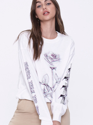 Rose Graphic Long-sleeve Tee