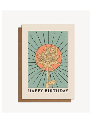 Happy Birthday Flower Card