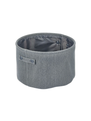 Mdesign Fabric Bathroom Storage Bin, Coated Interior, 2 Pack