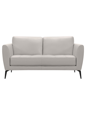 Armen Living Hope Contemporary Loveseat Dove Gray