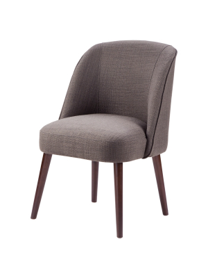 Oda Rounded Back Dining Chair - Charcoal