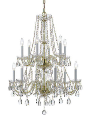 Traditional Crystal 12 Light Chandelier