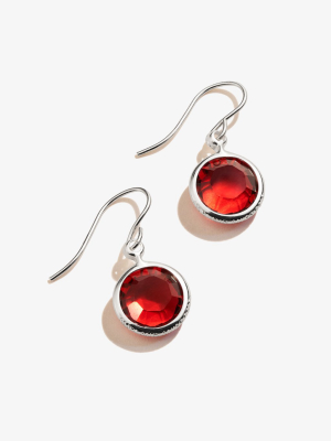 Scarlet Birthstone Earrings, January