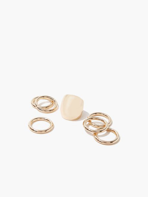 Smooth-band Ring Set