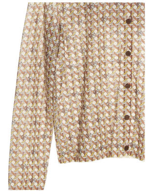 Tory Burch Basket Weave Cardigan