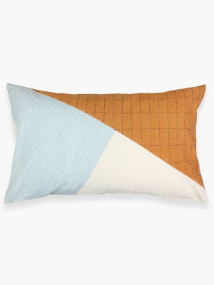 Anchal® Organic Cotton Patchwork Naari Lumbar Pillow