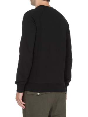 Balmain Flocked Logo Sweatshirt