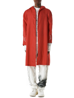 Exclusive Hooded Nylon Coat (acw-0005-007-red)