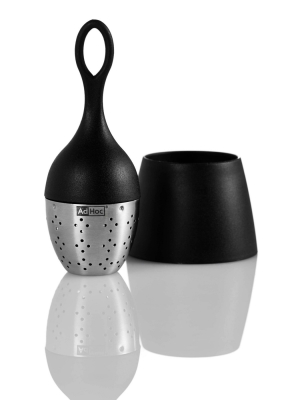 Adhoc Loose Leaf Floating Tea Infuser Black Flotea