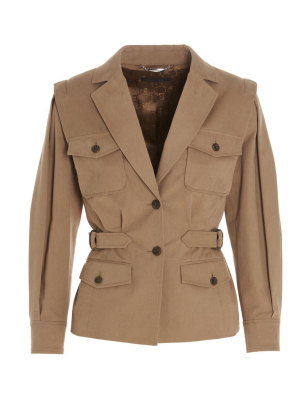 Alberta Ferretti Belted Safari Jacket