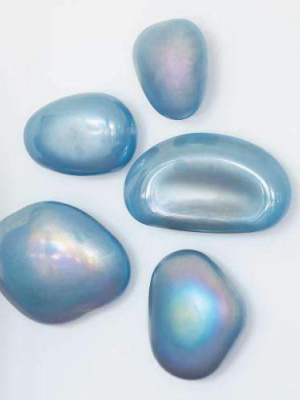 S/5 Glass Wall Gems - Lapis