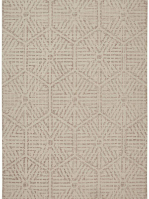 Rhett Geometric Ornamental Rug - Wheat Beige & Ivory - Available In 2 Sizes